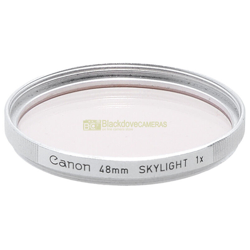 48mm. Filtro Skylight 1x Canon innesto a vite M55. Vintage Sky light lens filter - immagine 3
