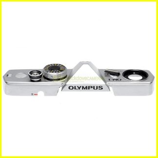 Calotta Superiore Silver Originale per Olympus OM-1 Top Cover Argento Ricambio