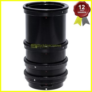 Kit 4 anelli prolunga per riprese macro - baionetta Pentacon Six. Close-up rings