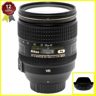 Nikon AF-S zoom Nikkor 24-120mm f4 G ED VR N obiettivo FX per reflex. 24/120 mm.