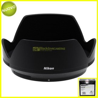Nikon paraluce HB-85 per obiettivo Nikkor Z 24/70mm f4 S. Parasole. Lens hood.