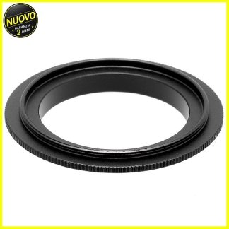 Anello inversione 52mm Nikon, messa a fuoco manuale per close‑up pro