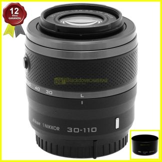 Obiettivo Nikon 1 Nikkor 30/110mm f3,8-5,6 VR nero per fotocamere mirrorless.