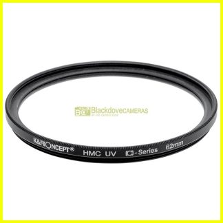 62mm Filtro UV HMC Ultra-violetto K&F Concept con vite M62. Ultraviolet filter.