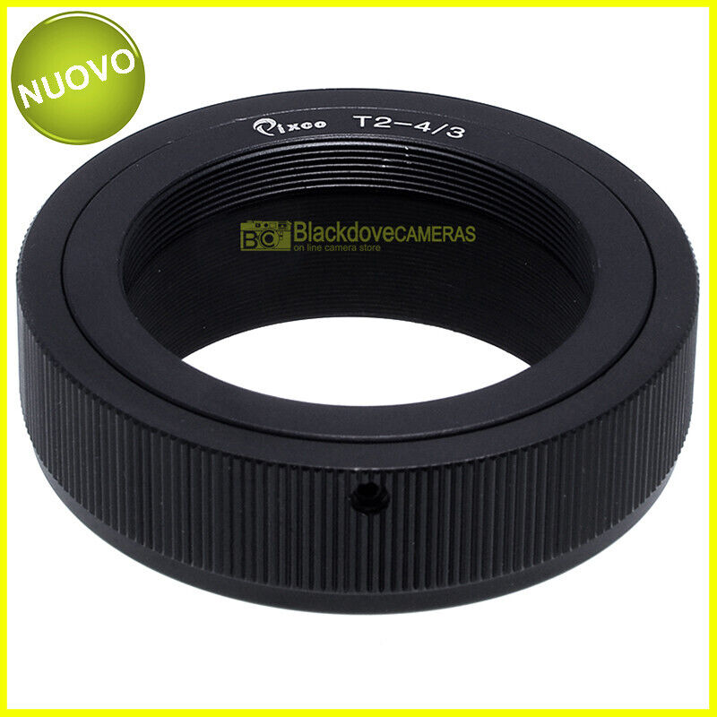 M42-M4/3 per obiettivo con montaggio a ve M42 (42x1) e anello M42-M4/3 per obiettivo con montaggio a ve M42 (42x1) e anello