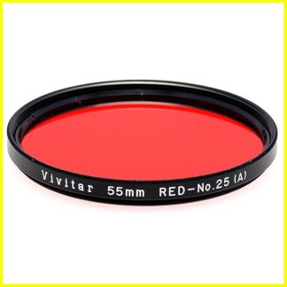 Fotocamere e obiettivi usati garantiti | Blackdove Cameras 28 Filtro Fotografico Rosso No. 25 (A) Vivitar 55mm. Red filter Ø55 mm. M55