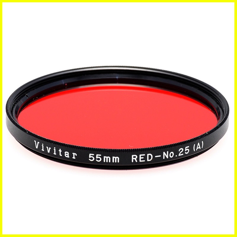 Filtro Fotografico Rosso No. 25 (A) Vivitar 55mm. Red filter Ø55 mm. M55 1 Filtro Fotografico Rosso No. 25 (A) Vivitar 55mm. Red filter Ø55 mm. M55