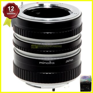 Minolta MC Auto Extension Tubes Kit 3 Anelli modulari per macro Originali