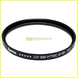 58mm Filtro UV 390 HTMC (IV) Ultra violetto Hama a vite M58 Ultraviolet filter
