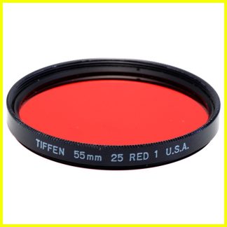 Filtro Fotografico Rosso No. 25 Red 1 Tiffen 55mm. Red filter Ø55 mm. M55