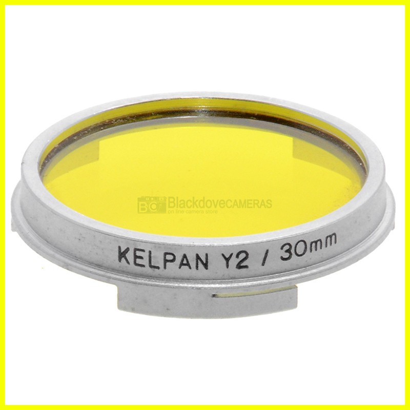 Filtro push-on 30mm. giallo Kelpan.  Yellow Y2 lens filter 1.8-4x. Vintage.