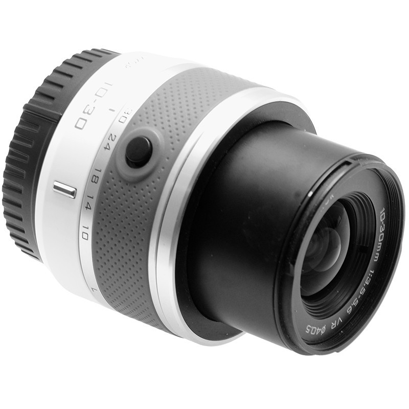 Nikon 1 Nikkor 10-30mm f/3.5-5.6 VR White – Obiettivo Bianco per Nikon J1 J2 V1 3 Nikon 1 Nikkor 10-30mm f/3.5-5.6 VR White – Obiettivo Bianco per Nikon J1 J2 V1 - immagine 3