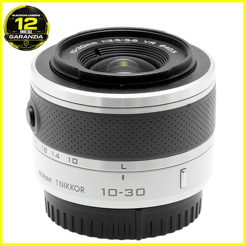 Nikon 1 Nikkor 10-30mm f/3.5-5.6 VR White – Obiettivo Bianco per Nikon J1 J2 V1 1 Nikon 1 Nikkor 10-30mm f/3.5-5.6 VR White – Obiettivo Bianco per Nikon J1 J2 V1