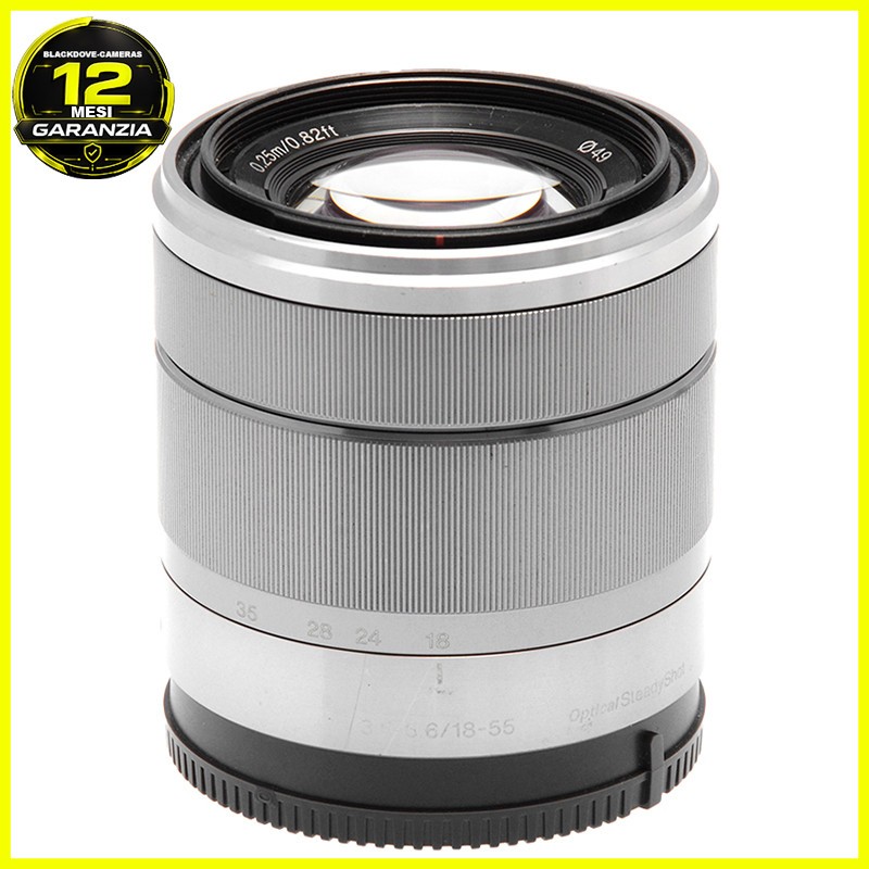 Sony E 18‑55mm f/3.5‑5.6 OSS Silver – SEL1855 Obiettivo Stabilizzato E‑Mount 1 Sony E 18‑55mm f/3.5‑5.6 OSS Silver – SEL1855 Obiettivo Stabilizzato E‑Mount