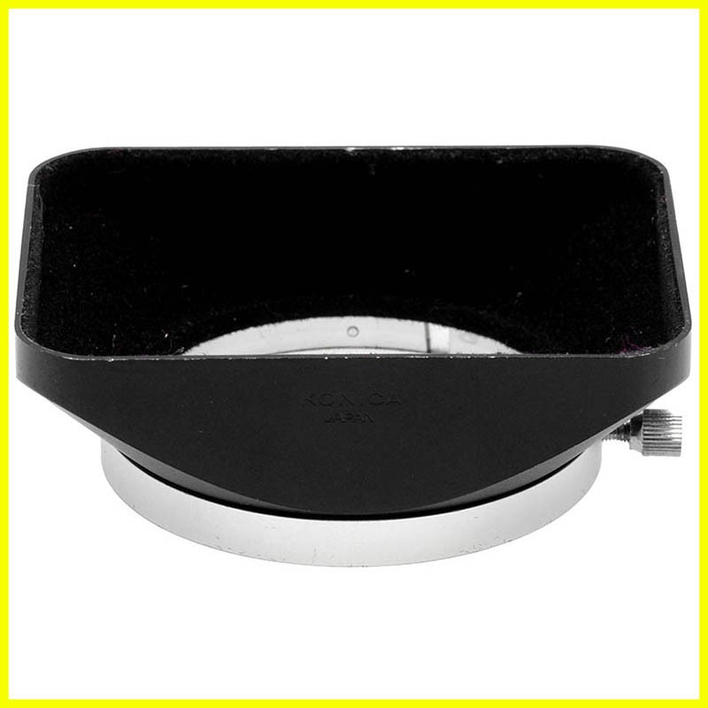 Konica AR paraluce originale in alluminio per grandangolari 24mm. e 28mm. 1 Konica AR paraluce originale in alluminio per grandangolari 24mm. e 28mm.