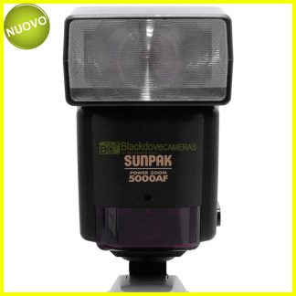 Lampeggiatore flash Sunpak Power Zoom 5000AF Per Minolta Dynax e Maxxum