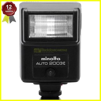 Minolta Auto 200X Flash Compatto NG20 per Reflex 35mm a Pellicola