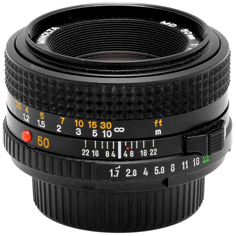 Minolta MD 50mm. f1,7 obiettivo per fotocamere reflex a pellicola MD MC e SR. 3 Minolta MD 50mm. f1,7 obiettivo per fotocamere reflex a pellicola MD MC e SR. - immagine 3