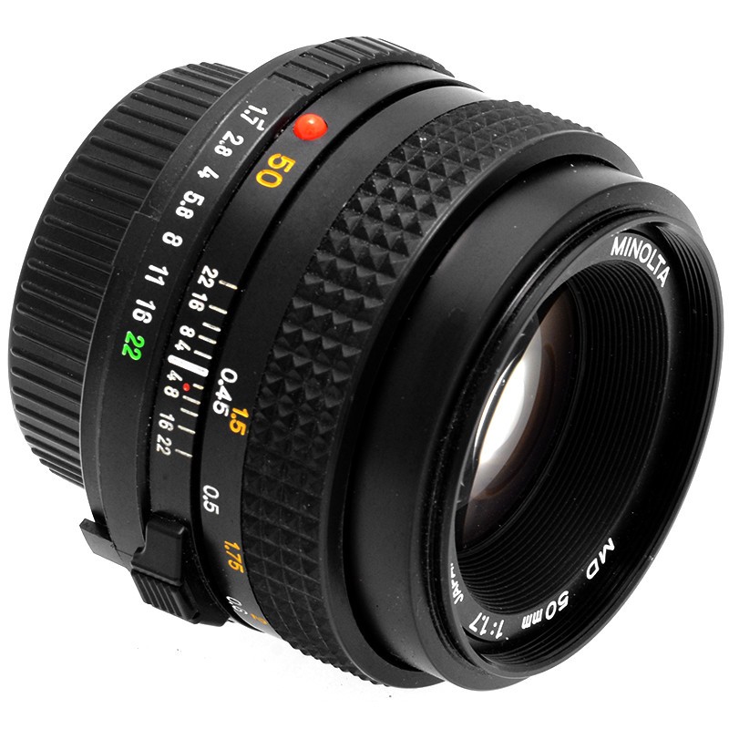 Minolta MD 50mm. f1,7 obiettivo per fotocamere reflex a pellicola MD MC e SR. 4 Minolta MD 50mm. f1,7 obiettivo per fotocamere reflex a pellicola MD MC e SR. - immagine 4