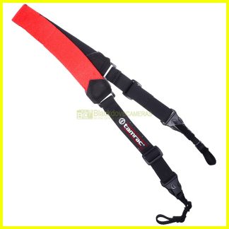 Tracolla Professionale Tamrac Shock Absorber in Neoprene Rosso - Comfort Elevato