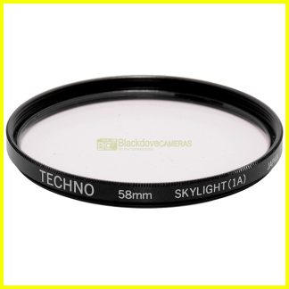 58mm Filtro Skylight 1A Techno a vite M58. Photo lens Sky Light filter