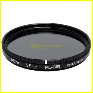 58mm Filtro polarizzatore Hoya per obiettivi a vite M58. Polarizing filter.