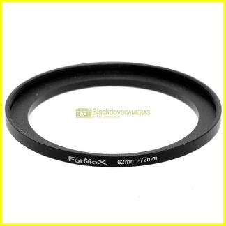 Adattatore step up 62/72mm Fotodiox per filtri M72 su obiettivi diam. 62 Adapter