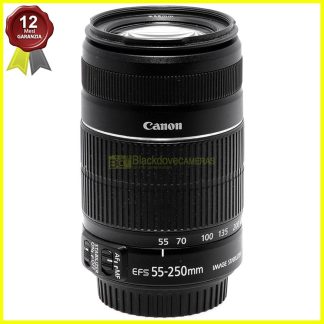 Canon EF‑S 55‑250mm f/4‑5.6 IS II – Obiettivo Zoom AF per Reflex APS‑C