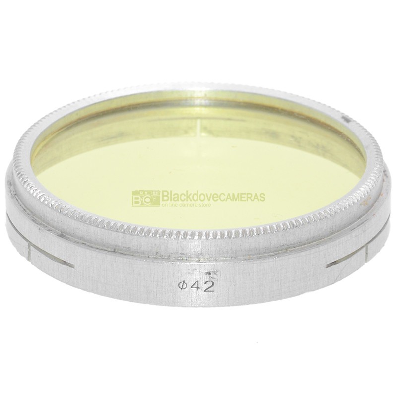 Filtro push-on 42mm. giallo PZ0.  Yellow PZ 0 Vintage lens filter - immagine 3