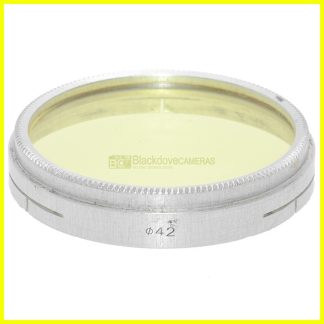Filtro push-on 42mm. giallo PZ0.  Yellow PZ 0 Vintage lens filter