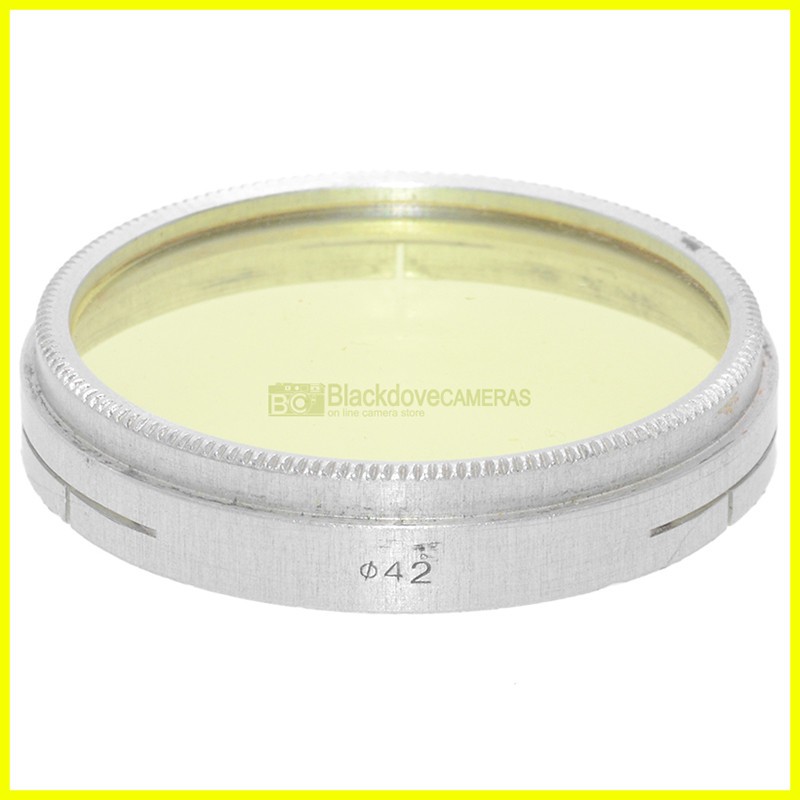 Filtro push-on 42mm. giallo PZ0.  Yellow PZ 0 Vintage lens filter