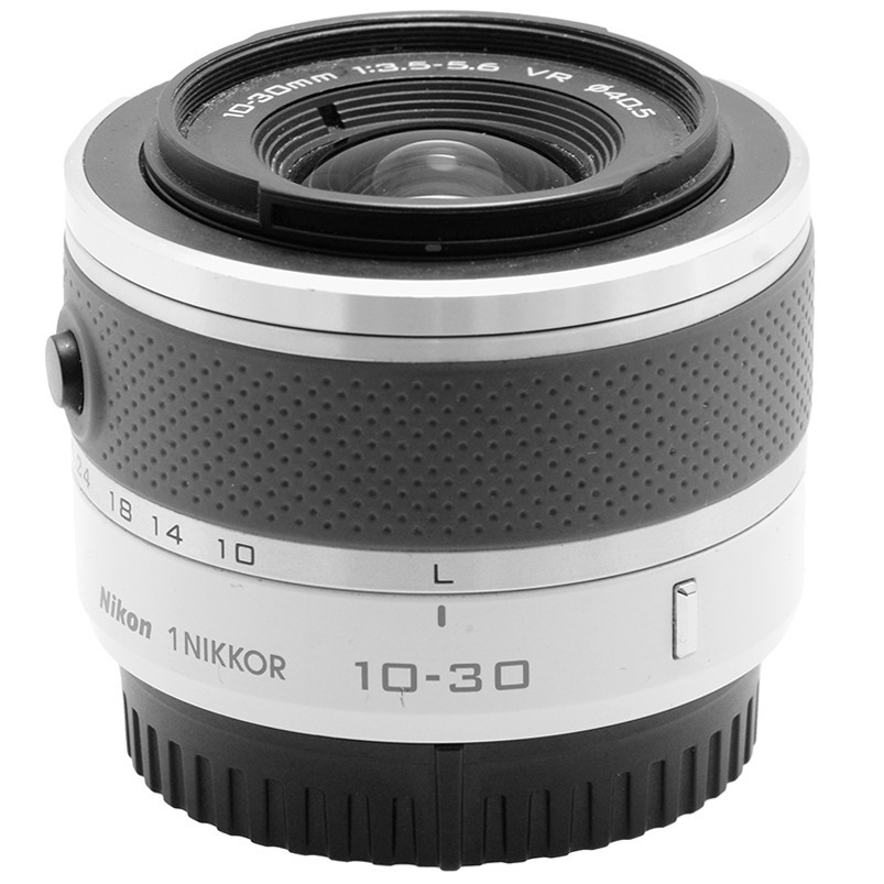 Nikon 1 Nikkor 10-30mm f/3.5-5.6 VR White – Obiettivo Bianco per Nikon J1 J2 V1 3 Nikon 1 Nikkor 10-30mm f/3.5-5.6 VR White – Obiettivo Bianco per Nikon J1 J2 V1 - immagine 3