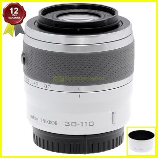 Nikon 1 Nikkor 30-110mm f/3.8-5.6 VR Bianco White Zoom per Nikon J1 J2 V1 V2 V3
