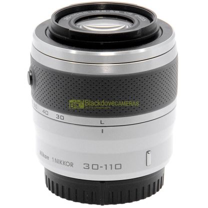 Obiettivo Nikon AF Nikkor 30/110mm f3,8-5,6 VR white per mirrorless Nikon 1. - immagine 3