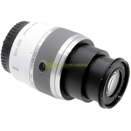Obiettivo Nikon AF Nikkor 30/110mm f3,8-5,6 VR white per mirrorless Nikon 1. - immagine 4