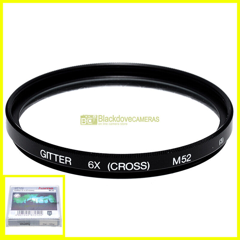 Kit Tappi Obiettivo K&amp;F Concept 52mm - 6 Tappi + 6 Cordini Antiperdita