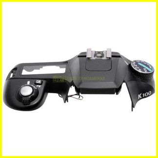 Calotta con flash e ghiere Pentax K100D – Ricambio Originale usato. Spare part