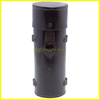 Custodia in cuoio per obiettivi Leica Leitz Hektor 13,5cm f4,5. Testa di moro.