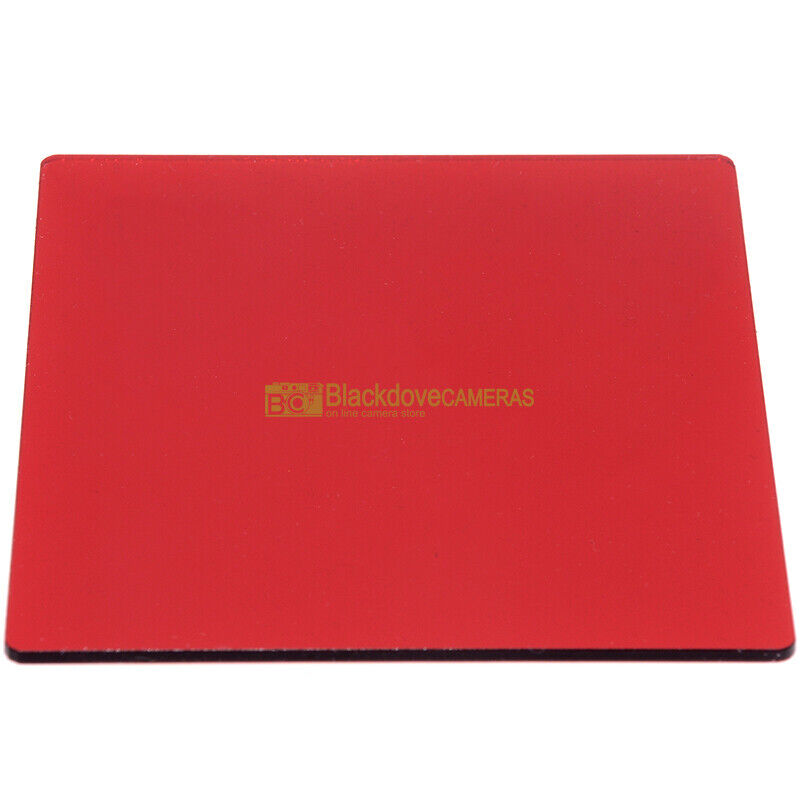 Filtro a lastra tipo Cokin "P" 84x84mm ROSSO. Red square filter P system. - immagine 3