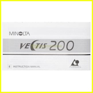 Istruzioni Vectis 200 user instruction manual english for Minolta Vectis 200 APS