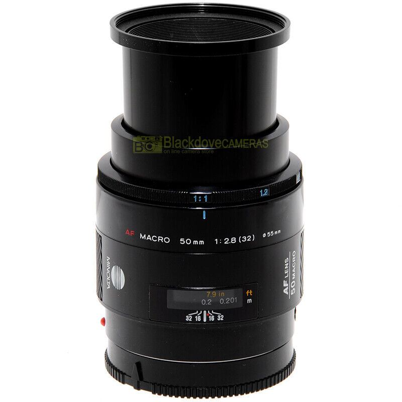 Minolta AF 50mm. f2,8 obiettivo Close-up Macro 1:1 per fotocamere ...