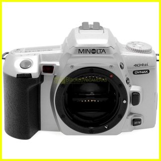 Minolta AF Dynax 404si silver. Fotocamera reflex autofocus analogica. READ!