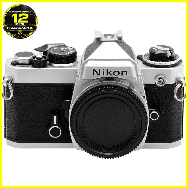 Nikon FE Silver reflex a pellicola 35mm SLR vintage Nikon F mount 1 Nikon FE Silver reflex a pellicola 35mm SLR vintage Nikon F mount