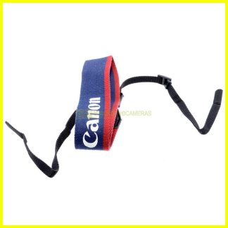 Tracolla Canon originale rosso/blu per fotocamere reflex EOS . Genuine strap.
