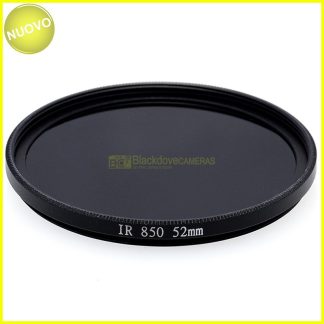Filtro infrarosso 850nm 52mm Blackdove-cameras Infrared filter 850 nm cut.