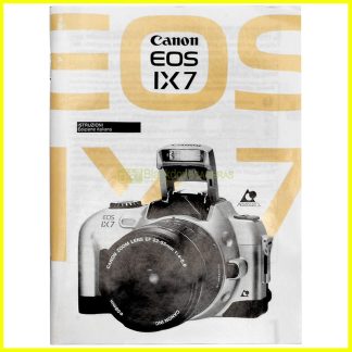 Manuale utente per fotocamere Canon EOS IXUS IX 7. Libretto istruzioni italiano.