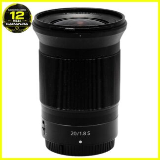 Nikon Z Nikkor 20mm f1,8 S obiettivo full frame FX per fotocamere mirrorless