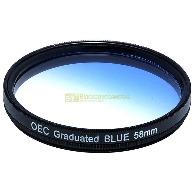 Filtro Graduato Blu 77mm - Vetro Ottico Per Fotografia Professionale