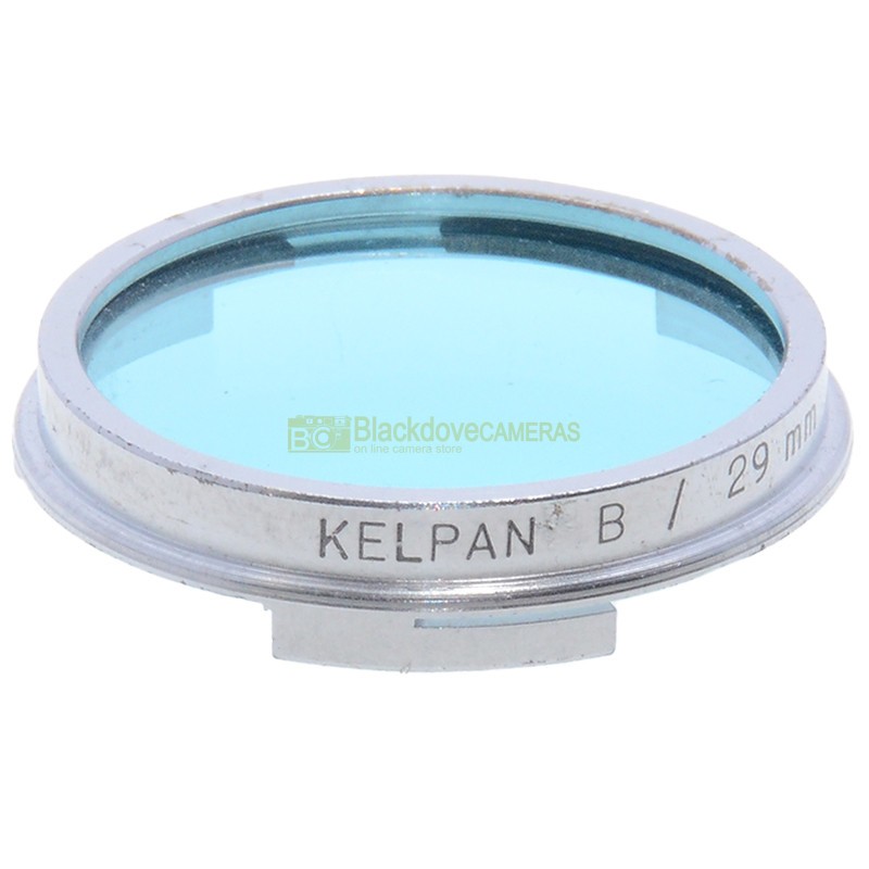 Filtro push-on 29mm. azzurro Kelpan.  Blue B Vintage lens filter - immagine 3