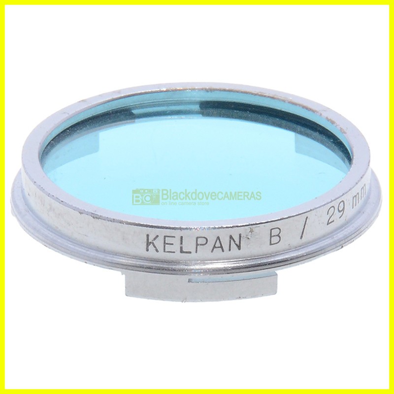 Filtro push-on 29mm. azzurro Kelpan.  Blue B Vintage lens filter
